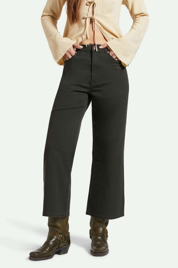 Margo Cropped 5-Pocket Pant - Washed Black - Image 3