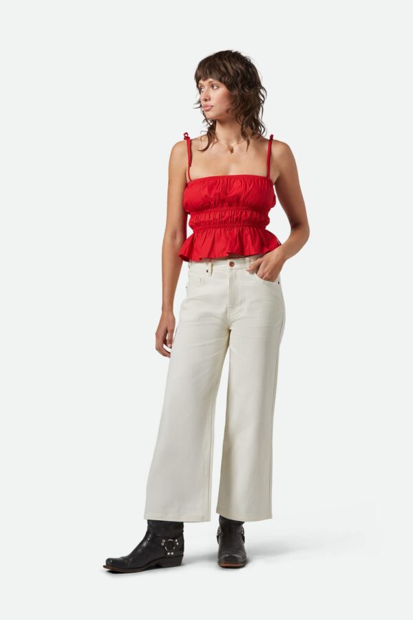 Margo Cropped 5-Pocket Pant - Off White - Image 7