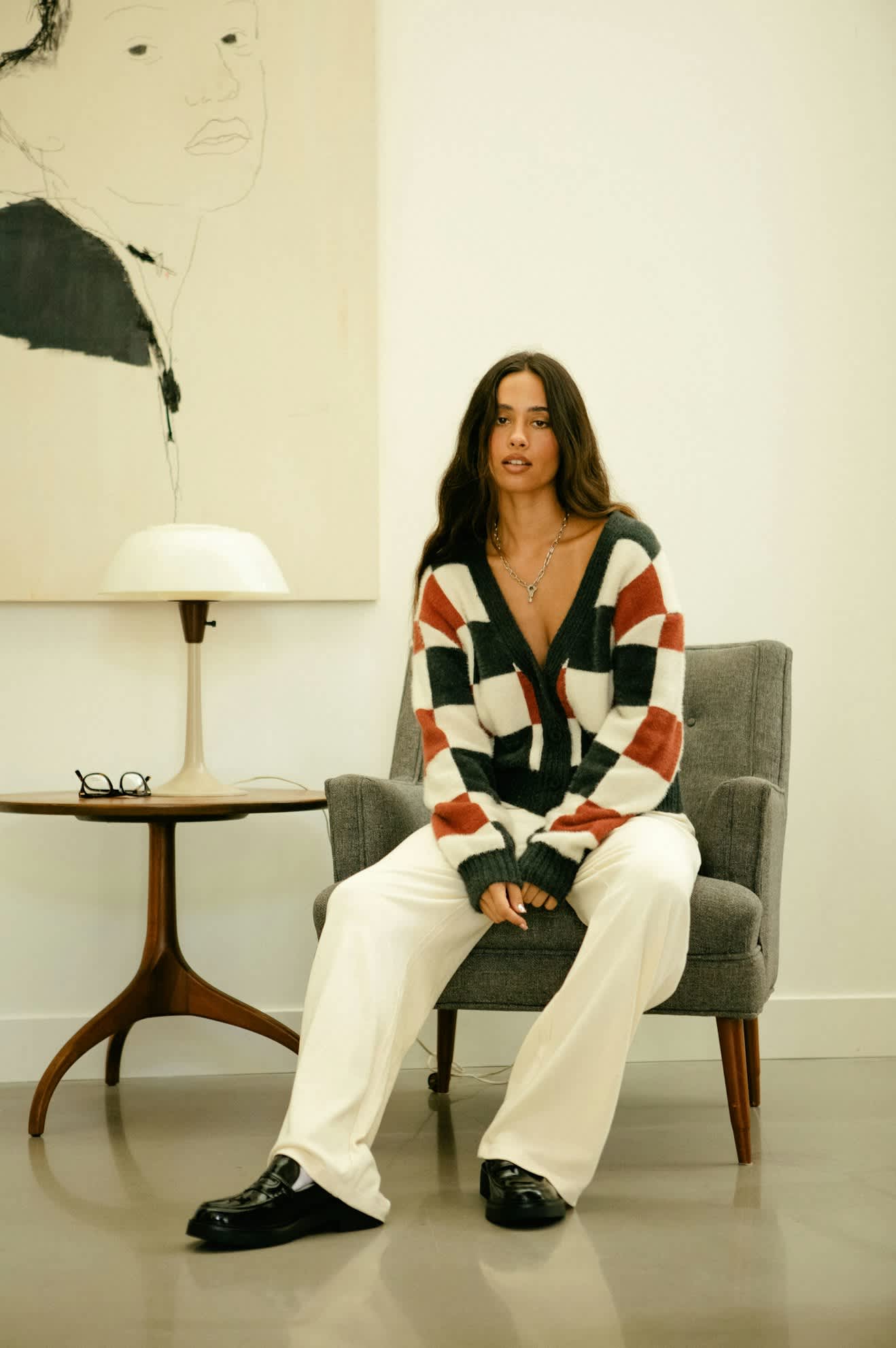 Carefree Organic Garment Dye Lounge Pant - White Smoke - Image 3