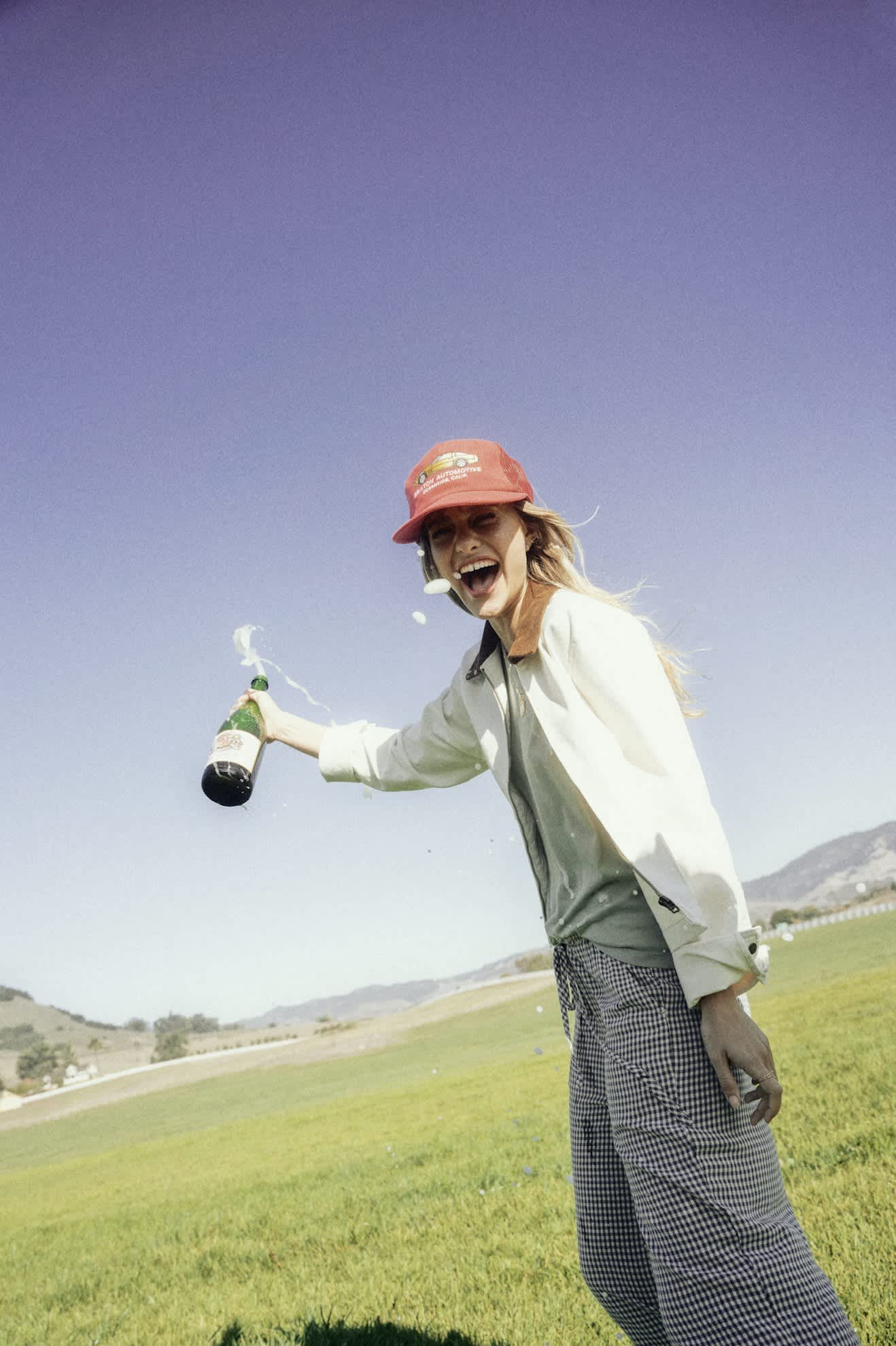Hudson Lounge Pant - Azure Blue Gingham - Image 7
