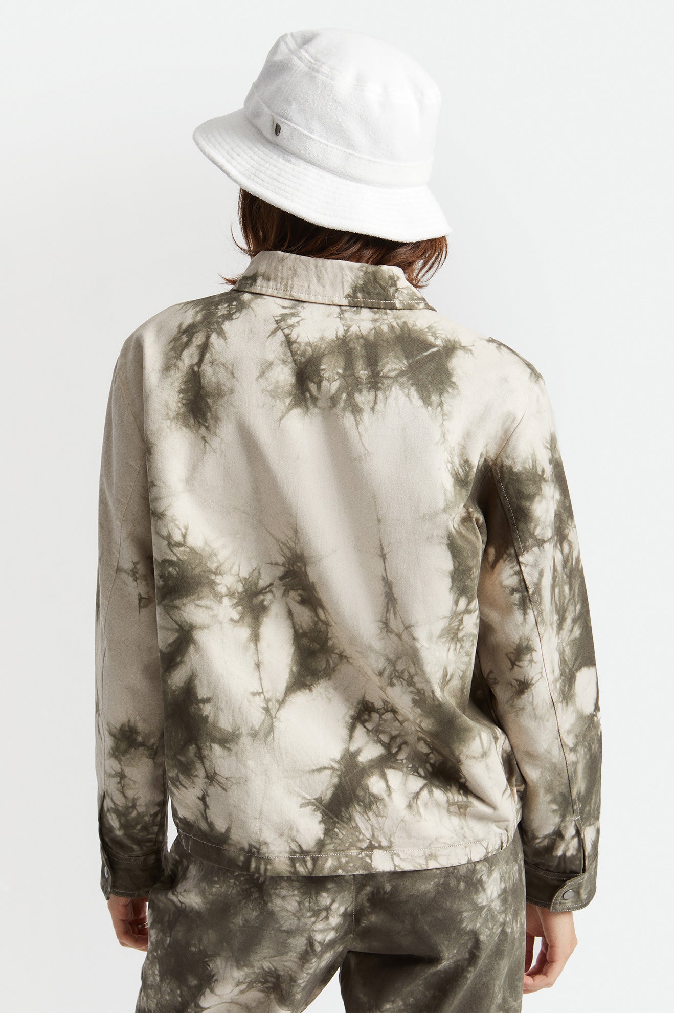 Utopia Jacket - Beige/Military Olive - Image 5